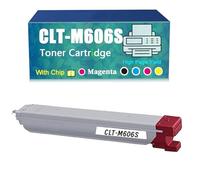 Compatible for Samsung CLT-K606S CLT-M606S CLT-Y606S CLT-C606S Toner Cartridge, Work with MultiXpress CLX-9250ND CLX-9252NA CLX-9350ND CLX-9352NA Printer，Reliability Longevity (Magenta)