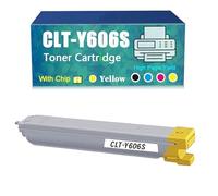 Compatible for Samsung CLT-K606S CLT-M606S CLT-Y606S CLT-C606S Toner Cartridge, Work with MultiXpress CLX-9250ND CLX-9252NA CLX-9350ND CLX-9352NA Printer，Reliability Longevity (Yellow)