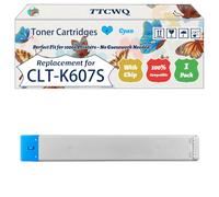 Compatible for Samsung CLT-K607S Toner Cartridges Work for Samsung MultiXpress CLX-9250ND CLX-9252NA CLX-9350ND Printers (1 Pack Cyan)