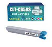 Compatible for Samsung CLT-K659S CLT-C659S CLT-M659S CLT-Y659S Toner Cartridge, Work with MultiXpress CLX-8640ND CLX-8650ND Printer，Reliability Longevity (Cyan)