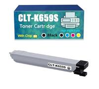 Compatible for Samsung CLT-K659S CLT-C659S CLT-M659S CLT-Y659S Toner Cartridge, Work with MultiXpress CLX-8640ND CLX-8650ND Printer，Reliability Longevity (Black)