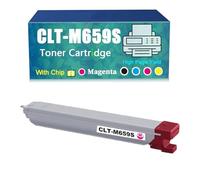 Compatible for Samsung CLT-K659S CLT-C659S CLT-M659S CLT-Y659S Toner Cartridge, Work with MultiXpress CLX-8640ND CLX-8650ND Printer，Reliability Longevity (Magenta)