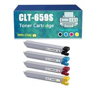 Compatible for Samsung CLT-K659S CLT-C659S CLT-M659S CLT-Y659S Toner Cartridge, Work with MultiXpress CLX-8640ND CLX-8650ND Printer,Reliability Longevity (BYMC 4 pcs)