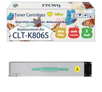 Compatible for Samsung CLT-K806S Toner Cartridges Work for Samsung MultiXpress SL-X7400GX SL-X7500GX SL-X7600GGX Printers (1 Pack Yellow)