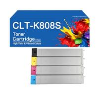 Compatible for Samsung CLT-K808S/C808S/M808S/Y808S Toner Cartridge | Replacement for Samsung MultiXpress X4300LX X4250LX X4220RX Printers,CLT808-4Color