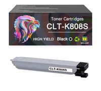 Compatible for Samsung CLT-K808S CLT-M808S CLT-Y808S CLT-C808S Toner Cartridge, Work with MultiXpress X4250LX X4300LX Printer，Reliability Longevity (Black)