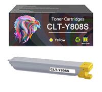 Compatible for Samsung CLT-K808S CLT-M808S CLT-Y808S CLT-C808S Toner Cartridge, Work with MultiXpress X4250LX X4300LX Printer，Reliability Longevity (Yellow)