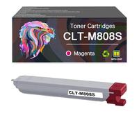 Compatible for Samsung CLT-K808S CLT-M808S CLT-Y808S CLT-C808S Toner Cartridge, Work with MultiXpress X4250LX X4300LX Printer，Reliability Longevity (Magenta)