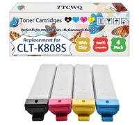 Compatible for Samsung CLT-K808S Toner Cartridges Work for Samsung MultiXpress X 4200 Series X 4220 RX X 4250 LX X 4300 Printers (4-Pack BK/C/M/Y)