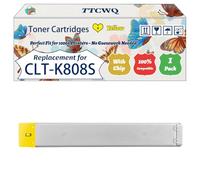 Compatible for Samsung CLT-K808S Toner Cartridges Work for Samsung MultiXpress X 4200 Series X 4220 RX X 4250 LX X 4300 Printers (1 Pack Yellow)