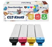 Compatible for Samsung CLT-K808S Toner Cartridges Work for Samsung MultiXpress X4200 Series X4220RX X4250LX X4300 Printers (4-Pack BK/C/M/Y)
