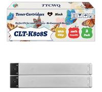 Compatible for Samsung CLT-K808S Toner Cartridges Work for Samsung MultiXpress X4200 Series X4220RX X4250LX X4300 Printers (2 Pack Black)