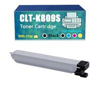 Compatible for Samsung CLT-K809S CLT-C809S CLT-M809S CLT-Y809S Toner Cartridge, Work with CLX-9301NA CLX-9201NA CLX-9201ND CLX-9251ND Printer，Reliability Longevity (Black)