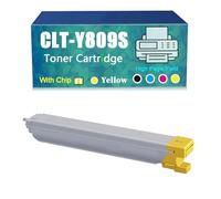 Compatible for Samsung CLT-K809S CLT-C809S CLT-M809S CLT-Y809S Toner Cartridge, Work with CLX-9301NA CLX-9201NA CLX-9201ND CLX-9251ND Printer，Reliability Longevity (Yellow)