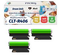 Compatible for Samsung CLT-R406 Drum Unit Work for Samsung CLX-3305W SL-C430W SL-C410W SL-C430 SL-C460FW SL-C460FW Printers (3 Pack Black)