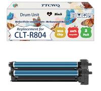 Compatible for Samsung CLT-R804 Drum Unit Work for Samsung MultiXpress X 3200 Series X 3220 NR X 3280 NR Printers, with Chip, High Yield 50000 Pages, High-Definition Printing (2 Pack Black)
