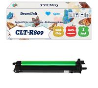 Compatible for Samsung CLT-R809 Drum Unit Work for Samsung CLX-9201NA CLX-9251NA Printers, with Chip, High Yield 50000 Pages, High-Definition Printing (1 Pack Cyan)