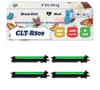 Compatible for Samsung CLT-R809 Drum Unit Work for Samsung CLX-9201NA CLX-9251NA Printers, with Chip, High Yield 50000 Pages, High-Definition Printing (4 Pack Black)