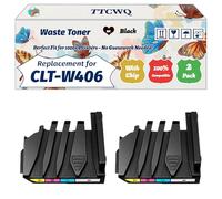 Compatible for Samsung CLT-W406 Waste Toner Container Work for Samsung SL-C460FW SL-C460FW MFP SL-C460W MFP Printers (2-Pack Black)