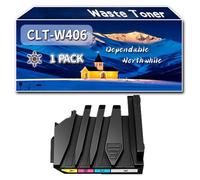 Compatible for Samsung CLT-W406 Waste Toner Container, Work for Samsung SL-C460FW SL-C460FW MFP SL-C460W MFP CLX-3305FN Printers, Waste Toner Container (1 Pack Black)
