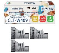 Compatible for Samsung CLT-W409 Waste Box Work for Samsung CLP-320 CLP-320 N CLP-320 Series CLP-325 CLP-325N Printers (3 Pack Black)