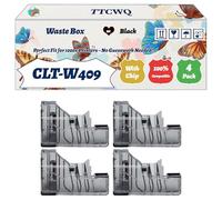 Compatible for Samsung CLT-W409 Waste Box Work for Samsung CLP-320 CLP-320 N CLP-320 Series CLP-325 CLP-325N Printers (4 Pack Black)