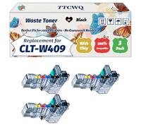 Compatible for Samsung CLT-W409 Waste Toner Container Work for Samsung CLP-310 CLP-310N CLP-315 CLP-315W CLX-3170FN Printers (3 Pack Black)