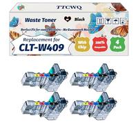 Compatible for Samsung CLT-W409 Waste Toner Container Work for Samsung CLX-3175FW CLX-3175N CLX-3185 CLX-3185FW Printers (4 Pack Black)