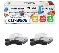 Compatible for Samsung CLT-W506 Waste Toner Container Work for Samsung CLX-6260ND ProXpress C3010ND SL-C2620DW Printers, with Chip, High Yield 14000 Pages, High-Definition Printing (2-Pack Black)