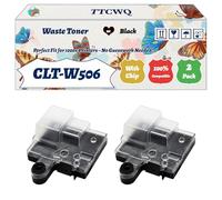 Compatible for Samsung CLT-W506 Waste Toner Container Work for Samsung ProXpress C3010ND SL-C2620DW Printers, with Chip, High Yield 24000 Pages, High-Definition Printing (2-Pack Black)