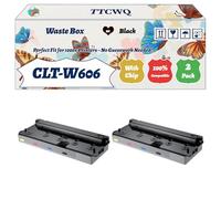 Compatible for Samsung CLT-W606 Waste Box Work for Samsung MultiXpress C9250ND C9252NA C9350ND C9352NA Printers, with Chip, High Yield 75000 Pages, High-Definition Printing (2-Pack Black)