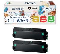 Compatible for Samsung CLT-W659 Waste Box Work for Samsung MultiXpress C8600 Series C8640 ND C8641 ND C8642 ND C8650 ND C8651 ND C8652 Printers (2-Pack Black)
