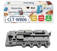 Compatible for Samsung CLT-W806 Waste Box Work for Samsung MultiXpress X7400GX X7400LX X7400Series X7500 GX X 7500 LX X 7500 Series X7600GX X7600LX X7600 Printers (1 Pack Black)