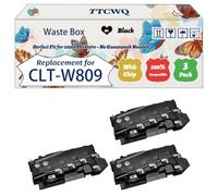 Compatible for Samsung CLT-W809 Waste Box Work for Samsung CLX-9251NA CLX-9251Series CLX-9301 CLX-9301N CLX-9301NA CLX-9301 Printers (3 Pack Black)
