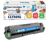 Compatible for Samsung CLT505L CLT-505L Toner Cartridges Work for Samsung ProXpress C2670FW C2600 C2620DW Printer (1 Pack Cyan)