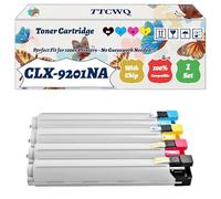 Compatible for Samsung CLX-9201NA Toner Cartridge Work for Samsung CLX-9201NA CLX-9251NA CLX-9301NA Printers, with Chip, High Yield 20000 Pages, High-Definition Printing (4-Pack BK/C/M/Y)