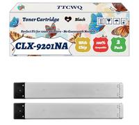 Compatible for Samsung CLX-9201NA Toner Cartridge Work for Samsung CLX-9201NA CLX-9251NA CLX-9301NA Printers, with Chip, High Yield 20000 Pages, High-Definition Printing (2 Pack Black)