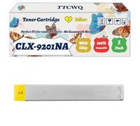 Compatible for Samsung CLX-9201NA Toner Cartridge Work for Samsung CLX-9201NA CLX-9251NA CLX-9301NA Printers, with Chip, High Yield 20000 Pages, High-Definition Printing (1 Pack Yellow)