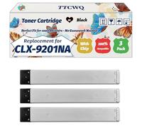 Compatible for Samsung CLX-9201NA Toner Cartridge Work for Samsung CLX-9201NA CLX-9251NA CLX-9301NA Printers, with Chip, High Yield 20000 Pages, High-Definition Printing (3 Pack Black)