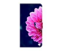 Compatible for Samsung Galaxy A55 5G Case, Painted Premium Leather Flip Wallet Case with Kickstand, Wrist Strap & Card Holder Slots Protective Cover for Samsung Galaxy A55 5G, Pink Petals