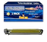 Compatible for Samsung JC96-06732A Developer Unit, Work for Samsung CLX-9201NA 9201ND CLX-9251NA CLX-9251ND CLX-9301NA Printers, Developer Unit JC96-06731A JC96-06730A JC96-06729A (1 Pack Yellow)