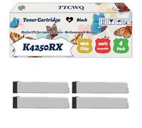Compatible for Samsung K4250RX Toner Cartridge Work for Samsung MultiXpress K4250RX SMART K4250LX K4300LX MX4 Printers (4 Pack Black)