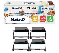 Compatible for Samsung M2625D Drum Unit Work for Samsung Xpress M2625 M2625D M2626 M2675 M2675F M2675FN M2676 Printers, with Chip, High Yield 9000 Pages, High-Definition Printing (4 Pack Black)