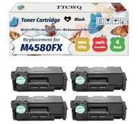 Compatible for Samsung M4580FX Toner Cartridge Work for Samsung MultiXpress M4580FX Printers, with Chip, High Yield 40000 Pages, High-Definition Printing (4 Pack Black)