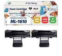 Compatible for Samsung ML-1610 Toner Cartridge Work for Samsung ML-1610 ML-2010P ML-2570 ML-1615 ML-2010R Printers (2-Pack Black)