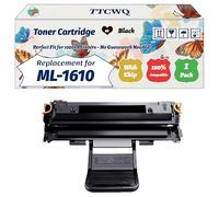Compatible for Samsung ML-1610 Toner Cartridge Work for Samsung ML-1620 ML-2015 SCX-4321F ML-1625 ML-2020 ML-2510 Printers (1 Pack Black)
