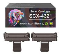 Compatible for Samsung ML-2010D3 SCX-4521D3 SCX-4321 Toner Cartridge, Work with ML-1610 ML-1615 ML-1620 ML-2010 ML-2510 ML-2570 ML-2571N SCX-4321 SCX-4521F Printer (Black×2)