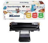 Compatible for Samsung ML1610 Toner Cartridges Work for Samsung ML-2010 ML-2010P ML-2010R ML-2510 ML-2570 ML-2571N Printers (1 Pack Black)
