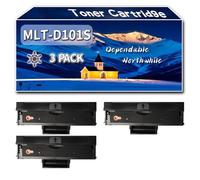 Compatible for Samsung MLT-D101S Toner Cartridge, Work for Samsung ML-2160 ML-2162 ML-2165 ML-2165W ML-2168 SCX-3400 SF-760P Printers, Toner Cartridge D101S (3 Pack Black)