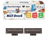 Compatible for Samsung MLT-D101S Toner Cartridges Work for Samsung ML-2168 ML-2165W ML-2165 Printers, with Chip, High Yield 2500 Pages, High-Definition Printing (2-Pack Black)